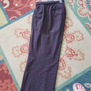 Black and purple plaid